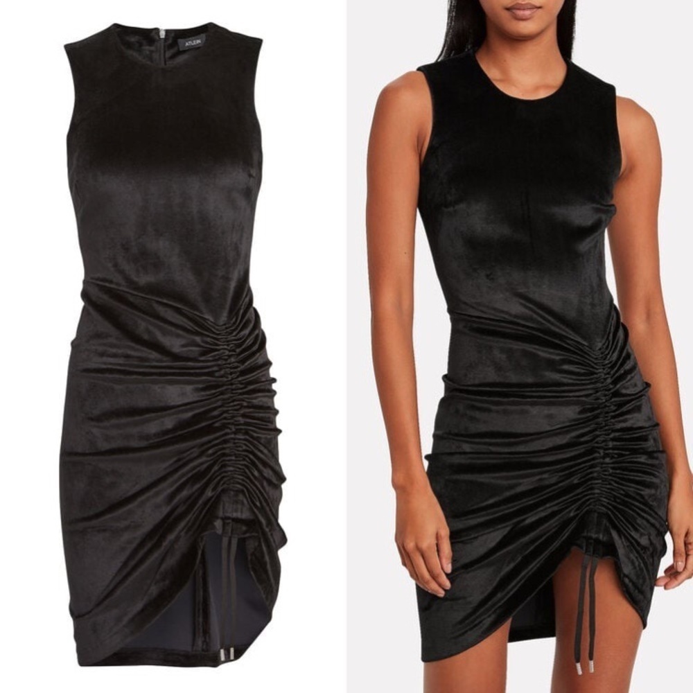 Atlein Womens Black Velvet Dress​​​​
